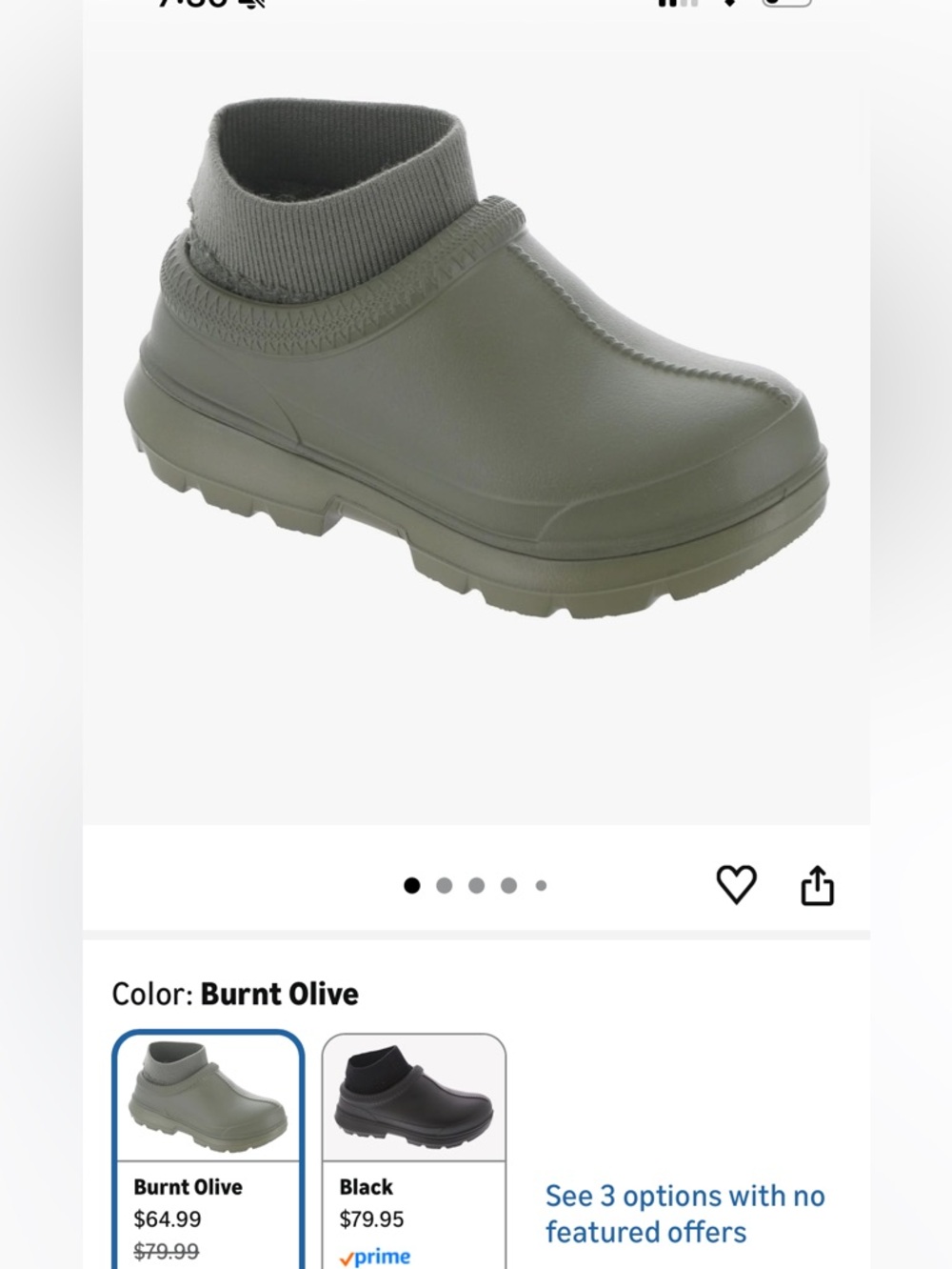 UGG Woman Tasman x rain boot Clog